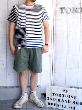 「MADE by sunny side up（サニーサイドアップ）のアイテム」を使った、yoheiさん（メンズ・175cm）の夏コーディネート