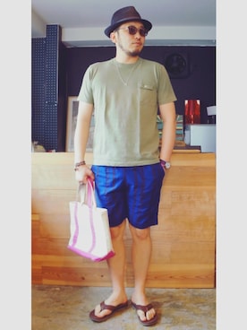 「TIGRE BROCANTE（ティグルブロカンテ）のアイテム」を使った、yoheiさん（メンズ・175cm）の夏コーディネート