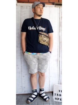 「Jackman（ジャックマン）のアイテム」を使った、yoheiさん（メンズ・175cm）の夏コーディネート