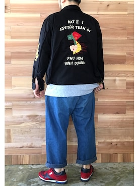 「東洋エンタープライズ（トーヨーエンタープライズ）のアイテム（ジャケット/アウター）」を使った、yoheiさん（メンズ・175cm）の夏コーディネート