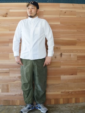 「MADE by sunny side up（サニーサイドアップ）のアイテム」を使った、yoheiさん（メンズ・175cm）の夏コーディネート