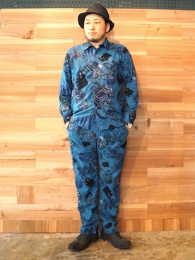 「TIGRE BROCANTE（ティグルブロカンテ）のアイテム（帽子）」を使った、yoheiさん（メンズ・175cm）の秋コーディネート