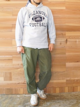 「MADE by sunny side up（サニーサイドアップ）のアイテム」を使った、yoheiさん（メンズ・175cm）の秋コーディネート