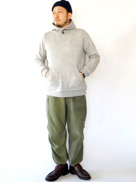 「パラブーツ」｜「アイテム（ニットキャップ/ビーニー）」を使った、yoheiさん（メンズ・175cm）の秋コーディネート