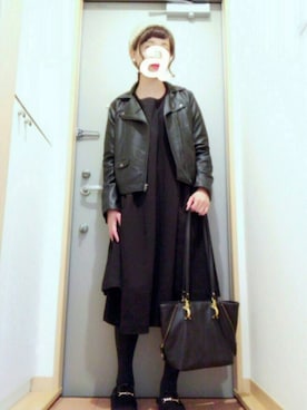 「Aラインワンピース」｜ぷこさん（レディース・161cm）の秋コーディネート