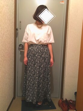 「スカンツGU」｜のぬらさん（レディース・153cm）の春コーディネート