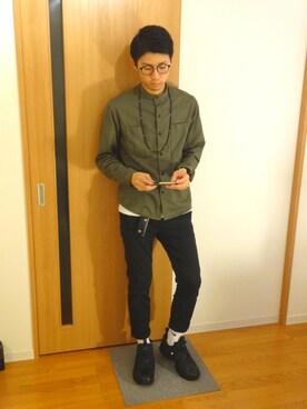 お気のdogさん（メンズ・176cm）の春コーディネート