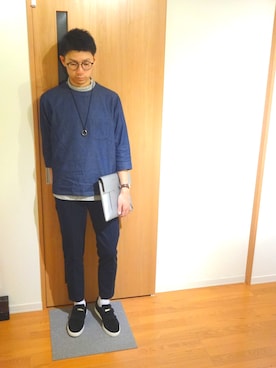 「ベルクロ」｜「アイテム（アクセサリー）」を使った、お気のdogさん（メンズ・176cm）の秋コーディネート