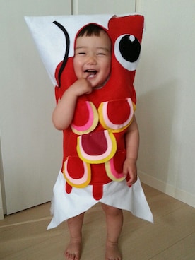 「こどもの日」｜「アイテム（オールインワン・サロペット）」を使った、Hanaさん（キッズ・70cm）の夏コーディネート