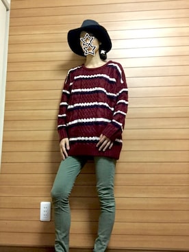 「ハットコーデ」｜nacchanさん（レディース・158cm）の秋コーディネート