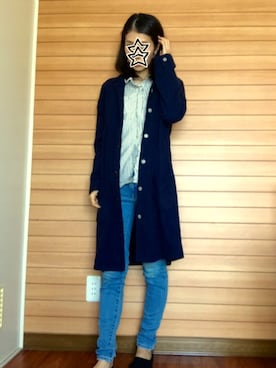 「B.L.U.E（ビーエルユーイー）のアイテム（ジャケット/アウター）」を使った、nacchanさん（レディース・158cm）の春コーディネート