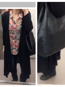 「H&M（エイチ・アンド・エム）のアイテム（シャツ/ブラウス、その他）」を使った、ぽんこつさん（レディース・161cm）の秋コーディネート