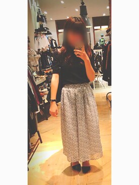 「UNIQLO（ユニクロ）のアイテム（トップス、ブラック系）」を使った、はあちゃんさん（レディース・155cm）の秋コーディネート