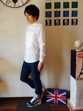 「rovtski」｜「アイテム（アナログ腕時計）」を使った、kOJiさん（メンズ・162cm）の秋コーディネート