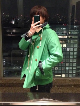 「COMME des GARCONS（コムデギャルソン）のアイテム（ダウンジャケット/コート）」を使った、ymts123さん（メンズ・167cm）の秋コーディネート