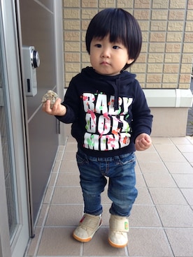 「去年の服」｜minatoさん（キッズ・80cm）の秋コーディネート