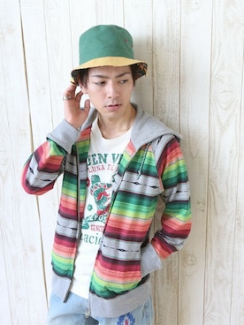 「アウトドアミックス」｜ニシティさん（メンズ・174cm）の春コーディネート