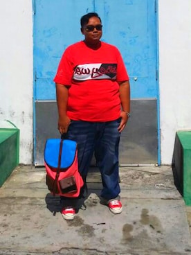 「JAXON（ジャクソン）のアイテム」を使った、Mohd Ramzi Rahimさん（メンズ・177cm）の春コーディネート