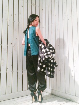 「G.V.G.V.（ジーヴィージーヴィー）のアイテム（その他アウター）」を使った、ayakaさん（レディース・145cm）の冬コーディネート