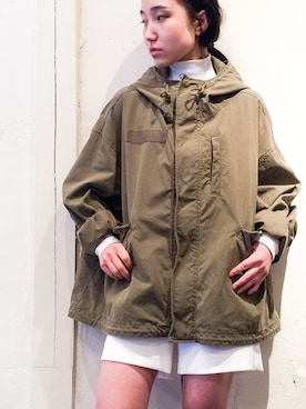 「G.V.G.V.（ジーヴィージーヴィー）のアイテム（ジャケット/アウター）」を使った、ayakaさん（レディース・145cm）の冬コーディネート