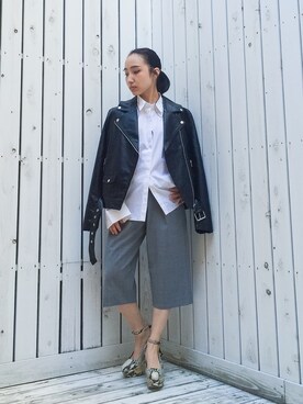 「grapevine by k3（グレープバインバイケースリー）のアイテム（シューズ）」を使った、ayakaさん（レディース・145cm）の秋コーディネート