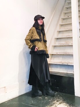 「grapevine by k3（グレープバインバイケースリー）のアイテム（ジャケット/アウター）」を使った、ayakaさん（レディース・145cm）の秋コーディネート
