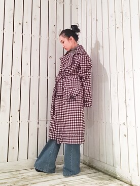 「grapevine by k3（グレープバインバイケースリー）のアイテム（ジャケット/アウター）」を使った、ayakaさん（レディース・145cm）の秋コーディネート
