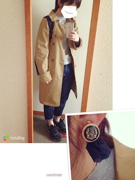 「w closet（ダブルクローゼット）のアイテム（ジャケット/アウター）」を使った、haruさん（メンズ・162cm）の冬コーディネート