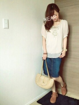 memeさん（レディース・158cm）の春コーディネート