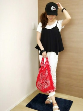 memeさん（レディース・158cm）の夏コーディネート