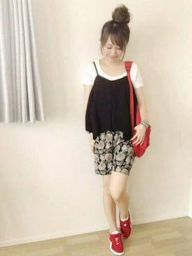 「SEVENDAYS=SUNDAY（セブンデイズサンデイ）のアイテム（アクセサリー）」を使った、memeさん（レディース・158cm）の夏コーディネート