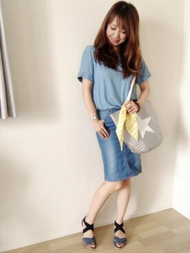 memeさん（レディース・158cm）の夏コーディネート