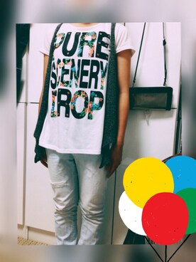 「GAP」｜あーちゃんさん（レディース・154cm・10代）の夏コーディネート