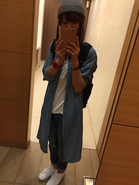 「アイテム（シャツワンピース）」を使った、ai*･さん（レディース・161cm・20代）の秋コーディネート