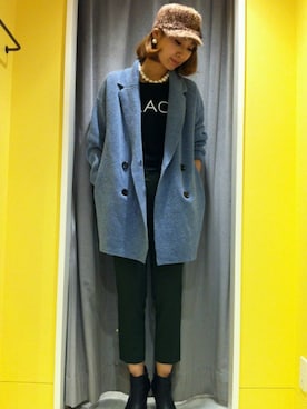 「N.（N. Natural Beauty Basic）（エヌエヌナチュラルビューティーベーシック）のアイテム（ピーコート）」を使った、nyasunagasaneiさん（レディース・160cm）の秋コーディネート