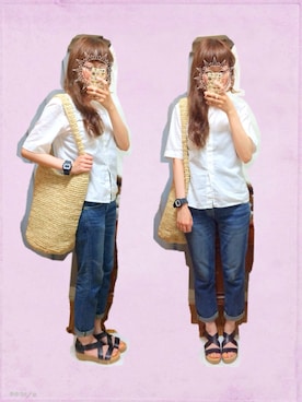 ぽんずさん（レディース・159cm）の夏コーディネート