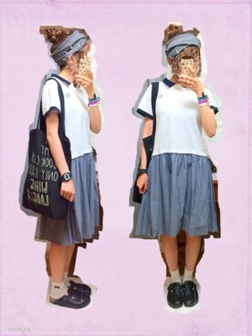 「PAR ICI」｜「アイテム（アナログ腕時計）」を使った、ぽんずさん（レディース・159cm）の秋コーディネート