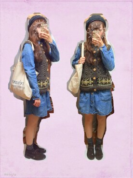 ぽんずさん（レディース・159cm）の秋コーディネート