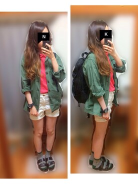 ぽんずさん（レディース・159cm）の夏コーディネート