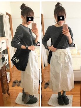 ぽんずさん（レディース・159cm）の秋コーディネート