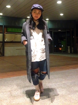 「puma by rhianna」｜Alley Linさん（レディース・158cm）の冬コーディネート