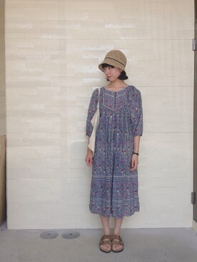 「ADIEU TRISTESSE（アデュートリステス）のアイテム（ワンピース/ドレス）」を使った、わ か いさん（レディース・162cm）の夏コーディネート