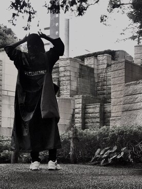 「RICK OWENS」｜「アイテム（その他アウター）」を使った、ぱるさん（メンズ・170cm）の秋コーディネート