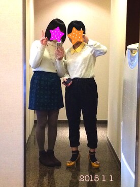 オユカさん（レディース・157cm）の冬コーディネート