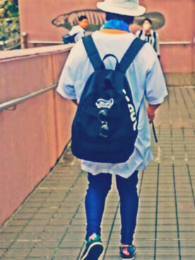 「Dickies（ディッキーズ）のアイテム（アクセサリー）」を使った、ToMita AyaKaさん（レディース・156cm）の冬コーディネート