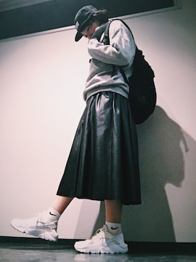 「air huarache」｜わかめ▽▲さん（レディース・160cm）の秋コーディネート