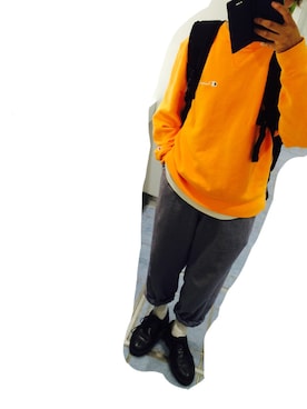 「Hush Puppies（ハッシュパピー）のアイテム（その他シューズ）」を使った、katoさん（メンズ・160cm）の秋コーディネート