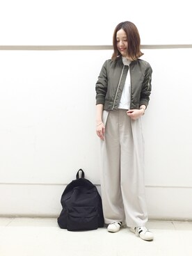 「ミリ女」｜Axxbimilさん（レディース・165cm）の秋コーディネート