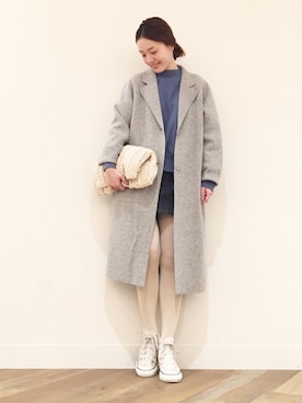 「HARE（ハレ）のアイテム（ピアス（両耳用））」を使った、Axxbimilさん（レディース・165cm）の冬コーディネート