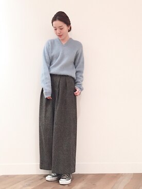 Journal Standard ジャーナルスタンダード の グレンチェック ワイドパンツ その他パンツ Wear